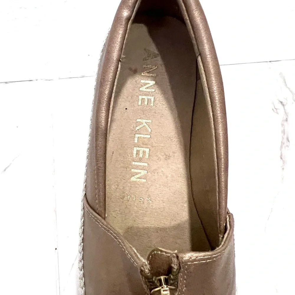 Anne Klein‎ Brown Espadrille Slip-Ons 7.5